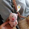 Stuffed Animals Hanging Pig Keychain Crooked Head Pig Pendant Creative Piggy Stuffed Doll  Kid Gift