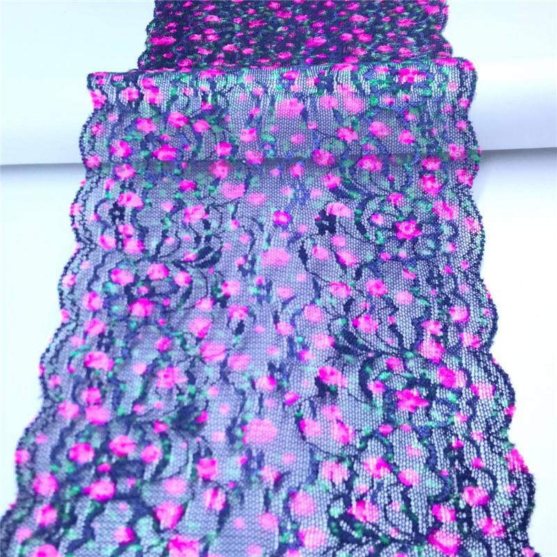 Многоцветное эластичное кружево шириной 16,5 см, эластичная спандекс швейная кружевная отделка для нижнего белья, бюстгальтера, одежды, рукоделия