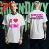 Тур Green Day 2025 Азия и Австралия Футболки с графикой спереди и сзади Женские Мужские Для фанатов Хлопок Высокое качество Короткий рукав
