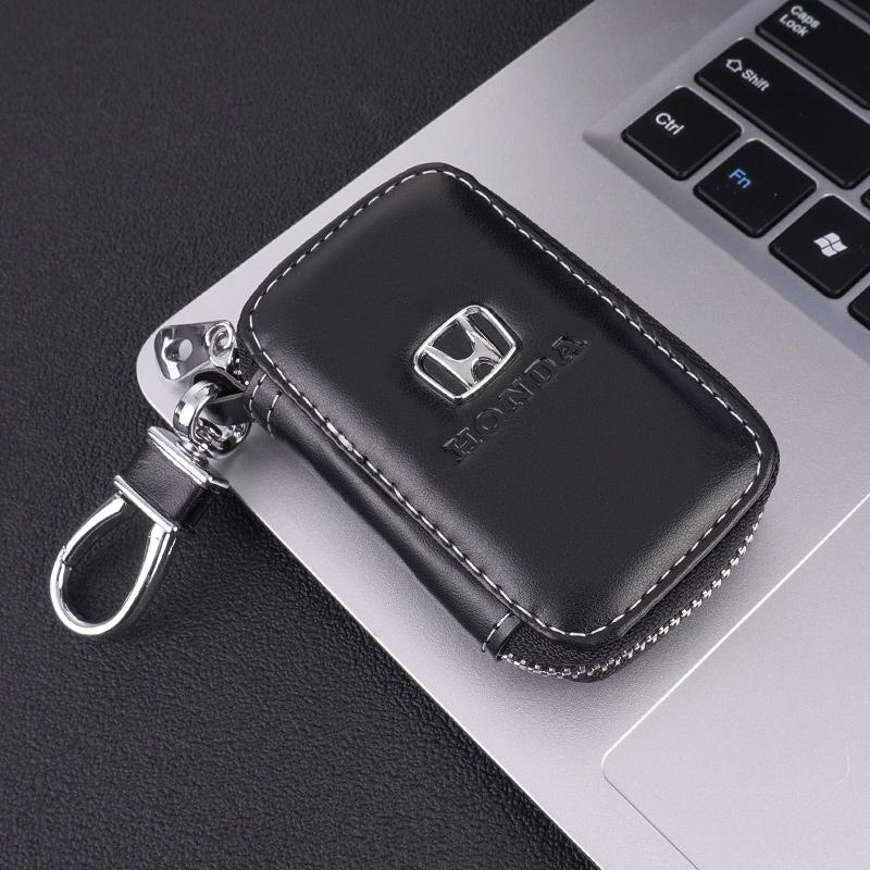 PU Leather Car Key Case Keys Full Cover Protection Shell Bag For Honda Civci CRV Accord Mugen Prelude FIT City CRZ CRX Civci RV4