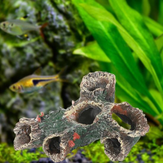 Искусственный корень дерева, изделия из смолы, имитация коряги, скрывающая пещеру, орнамент для аквариума