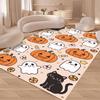 Halloween Skull Pattern Carpet Ghost Moon Mat Pumpkin Candy Home Decoration Black Cat Door Rug Non-Slip Floor Mat Bedroom Rugs