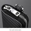 Twill PU Leather Mini Car Key Bag With Keyring Zipper Key Case Fashion Car Key Cover  Men