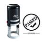 PASSED Round Self Inking Rubber Stamp Shiny 20 Mm Mini Stamps Personalized Teachers