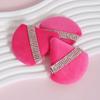 Пуховка-спонж Velvet Diamond Powder Puff Инструмент для макияжа лица Треугольная пуховка-спонж для макияжа