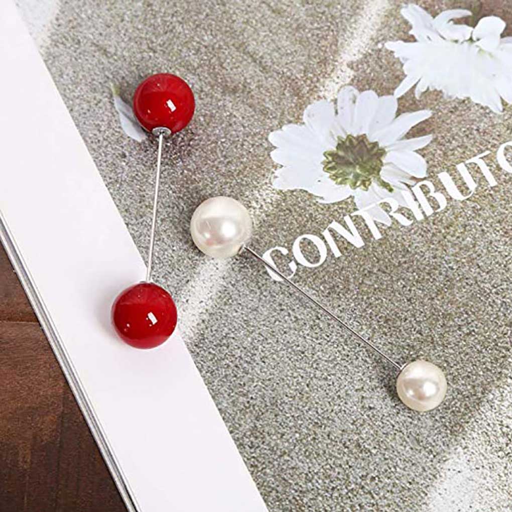 8pcs Brooch Pins Jewelry Gift Young Girls Elegant Clothes Decor Accessories Female Fashion Accessory Pearl Sweater Clip Gifts