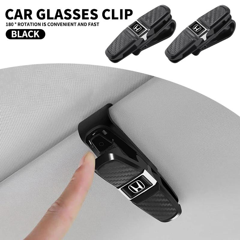 Car Sunglasses Frame Carbon Fiber Bills Glasses Clip For Honda Civic Fit Accord City Vezel CR-V S660 Odyssey HR-V Insight JS1