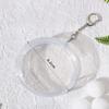 With Keyring Round Badge Storage Pouch Protection Case Clear Outdoor Bag  Backpack Decor
