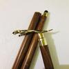 Jaguar Head Folding Walking Stick Wooden Cane with Brass Inlay for Men