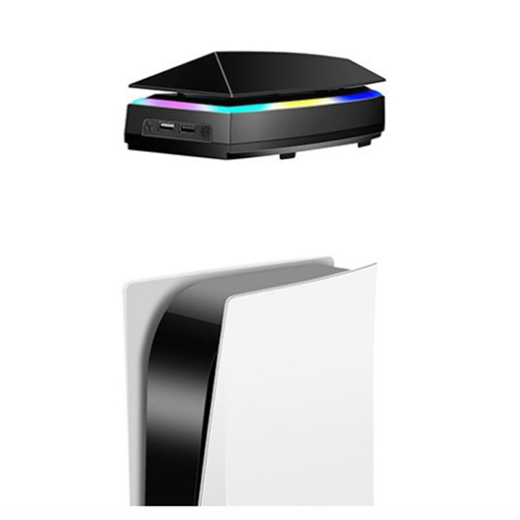 Охлаждающий вентилятор для аксессуаров PS5, модернизированный тихий охлаждающий вентилятор со светодиодной подсветкой, охлаждающие аксессуары с концентраторами USB 2.0