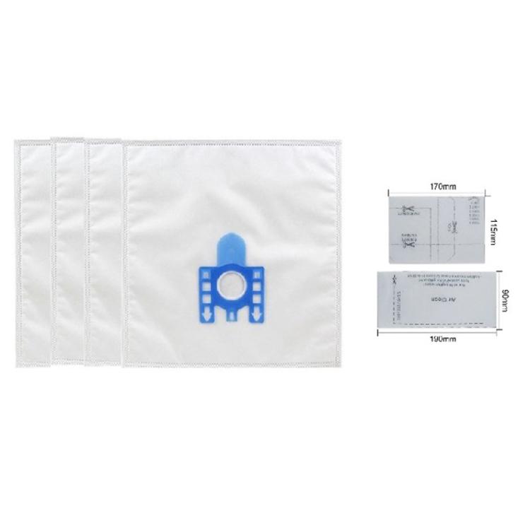 For Miele GN Series S8310/S8390/S2121 Vacuum Cleaner 1 Pair Filter Cotton with 5 Dust Bags