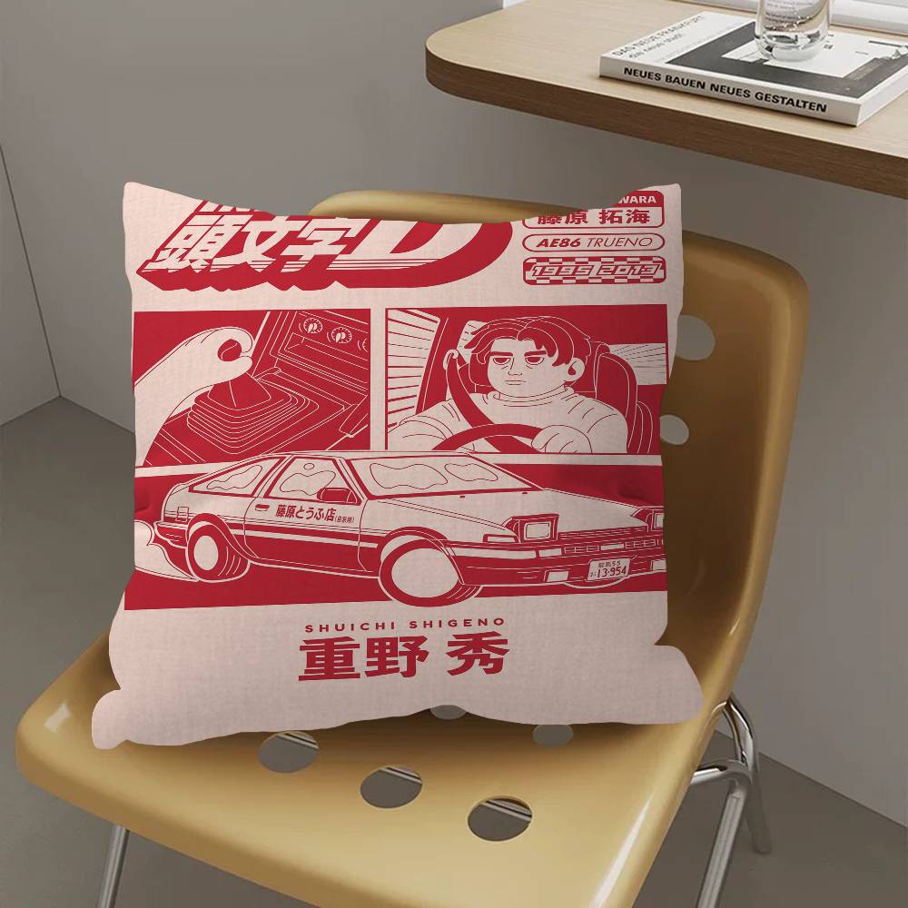 Аниме Initial D Наволочка Подушка Подушка Чехол для Подушки Гостиная Диван Домашний Декор Индивидуальный