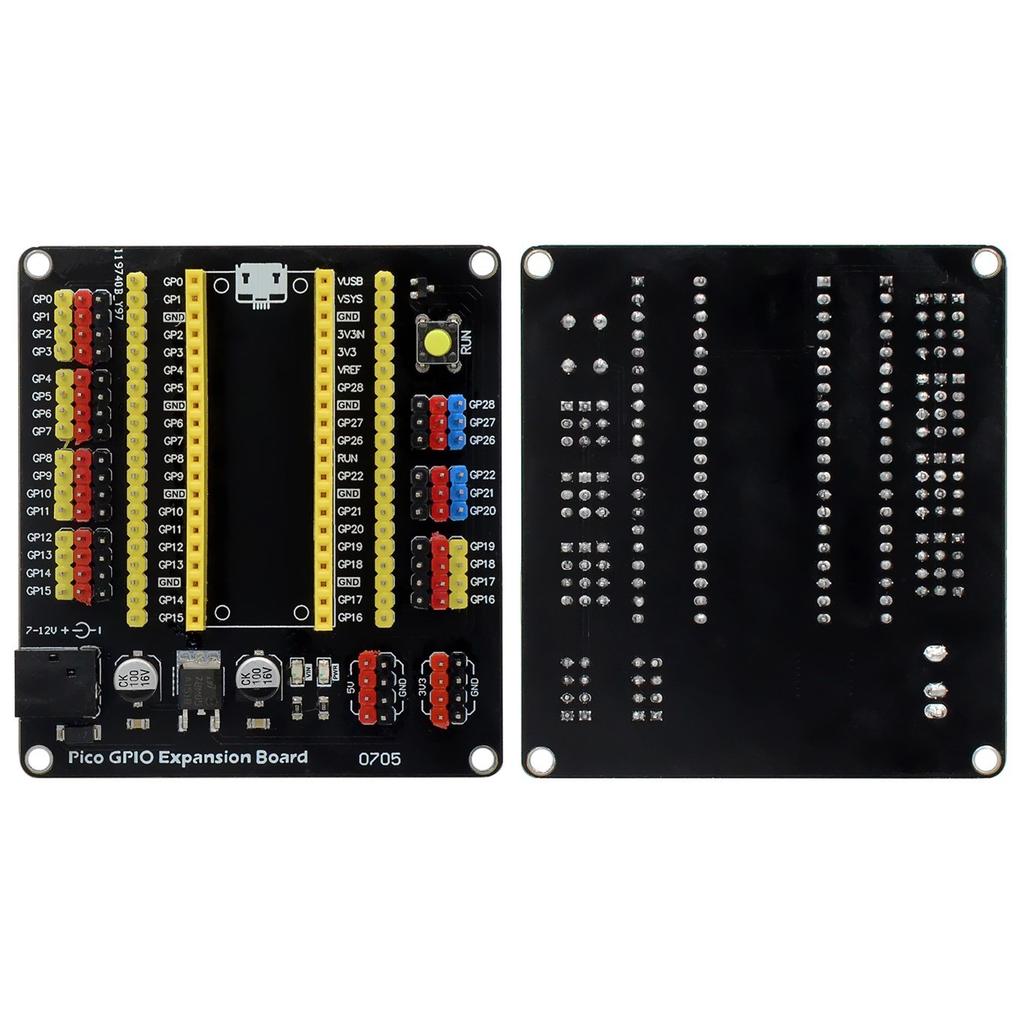 Raspberry Pi Pico Expansion Board GPIO Breakout Extension Adapter Onboard Male and Female Pins for Pico