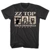 ZZ Top Tres Hombres Мужская;s Футболка Бороды Рок-группа Тур Концертный Live Футболка Альбом - Мужская Летняя Хлопковая Футболка с Принтом