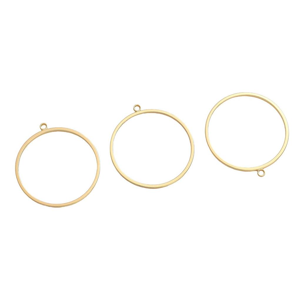 Медный круглый треугольный геометрический очаровательный кулон для изготовления ювелирных изделий своими руками, серьги, браслет, ожерелье, аксессуары