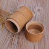 Natural Bamboo Tube Tea Box Airtight Small Container Storage Jar With Lid