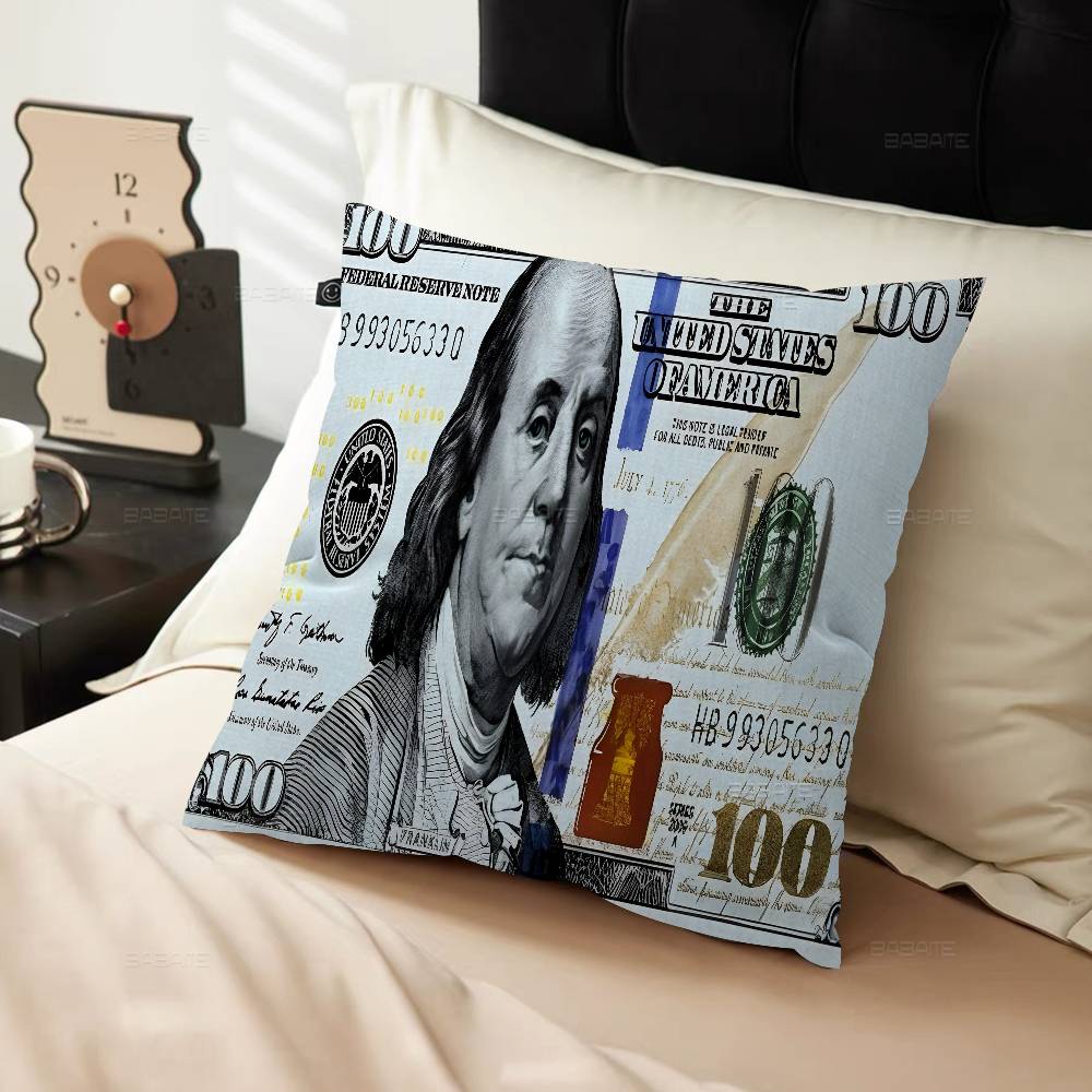 Подушка с принтом Dollar Art Чехол для подушки Полиэстер Подушки для дивана Декоративные подушки Декор для дома Чехол для подушки