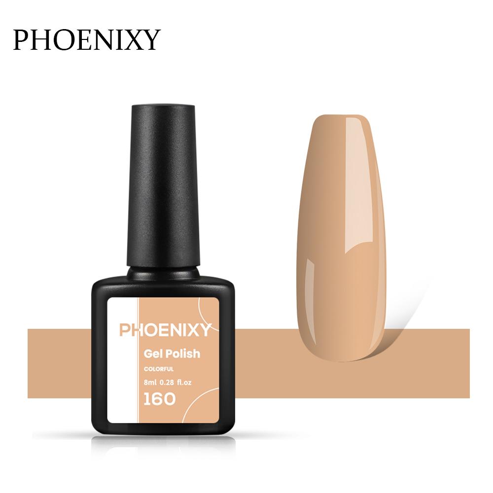 PHOENIXY, 60 цветов, гель-лак для ногтей, долговечный гель-лак, верхнее базовое покрытие, полуперманентный гель-лак, дизайн ногтей «сделай сам»