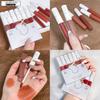 Lip Glaze6 Pcs Set of Love Bear Velvet Lip Gloss Long Lasting Waterproof Matte Non-drying Lip Gloss Cosmetics