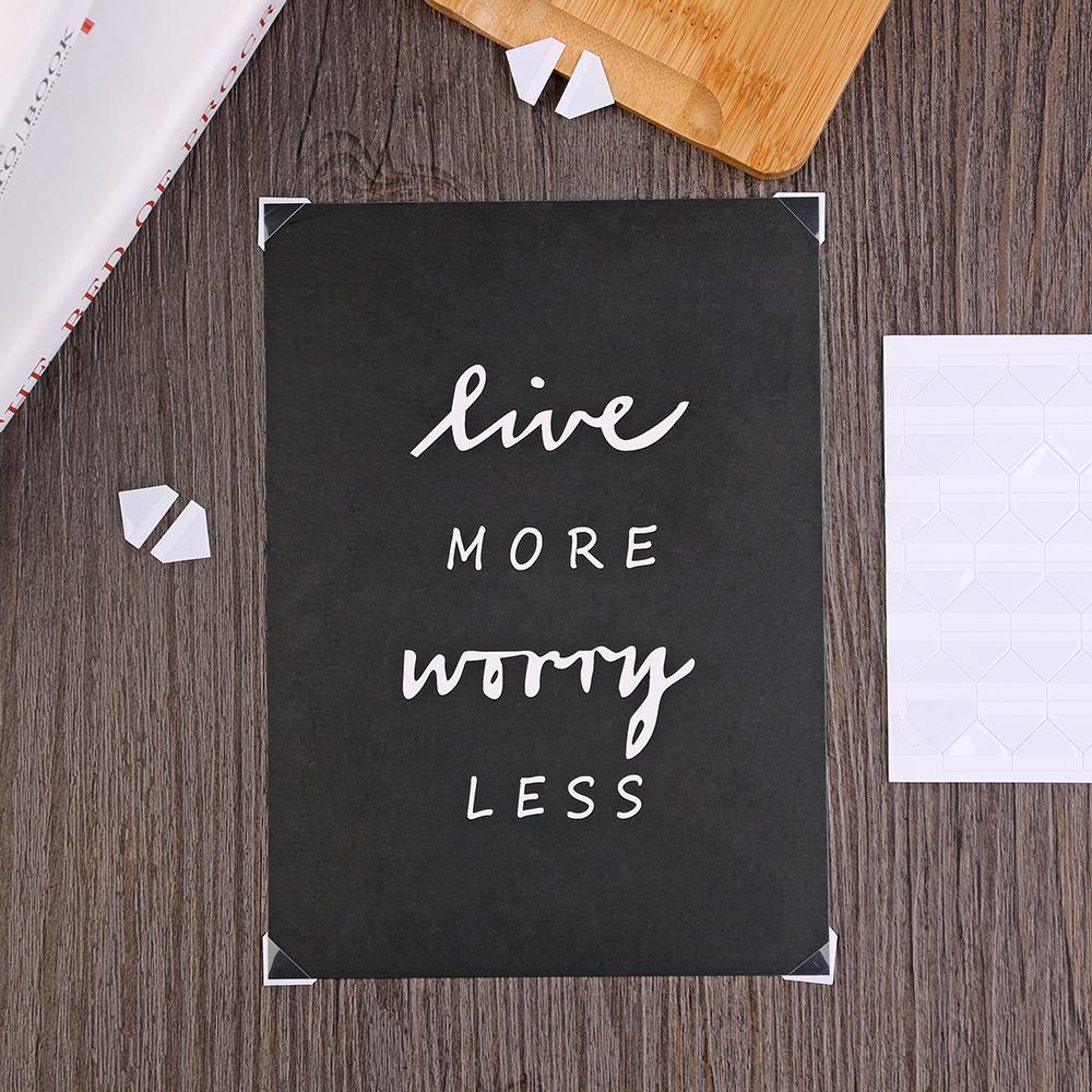 10 sheets New Handmade Vintage Picture Frame Stickers Photo Corner Protectors Album Scrapbooking