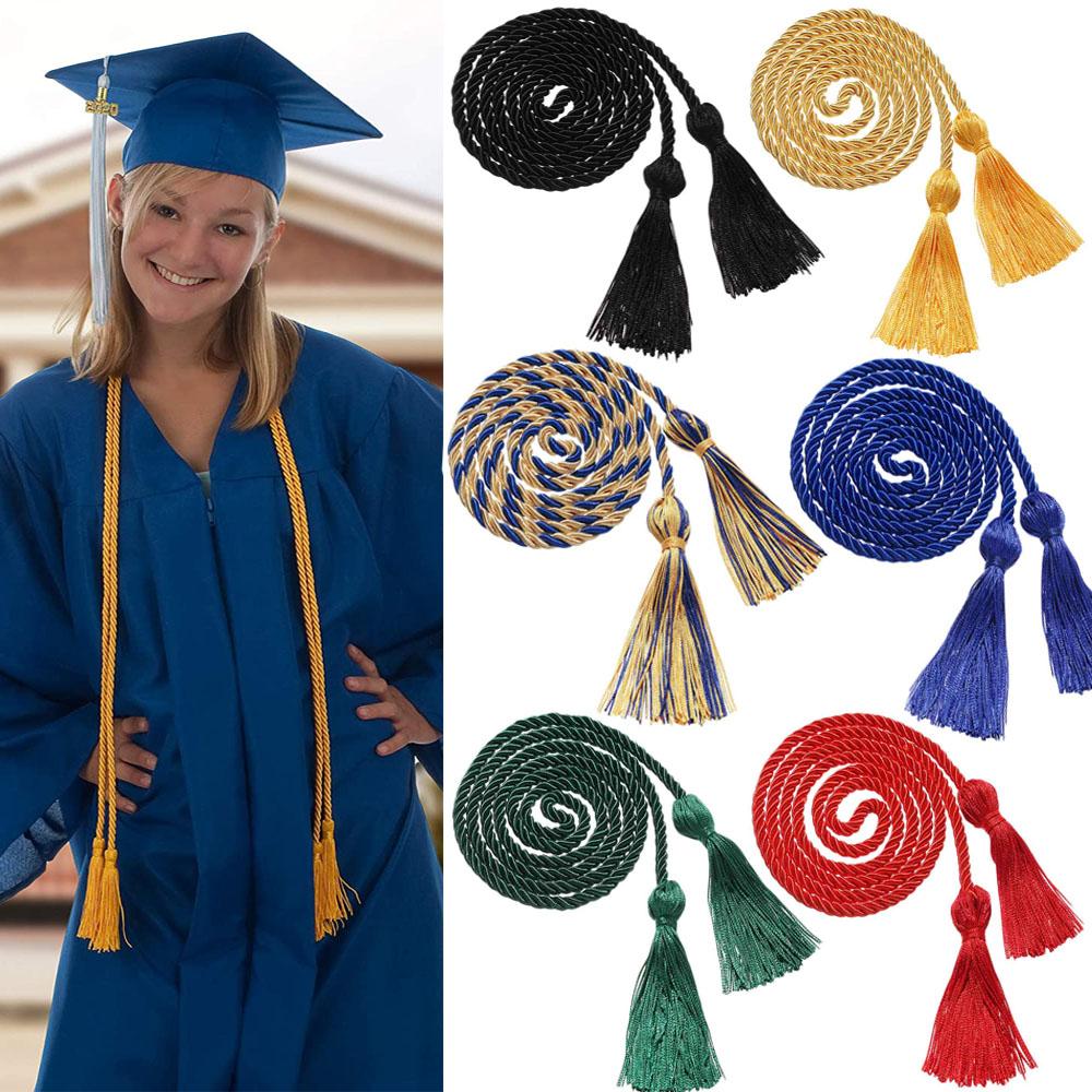 Props Polyester Craft Braided Tassels Cord Graduation Honor Cords Bachelor Gown Yarn Honor Cord