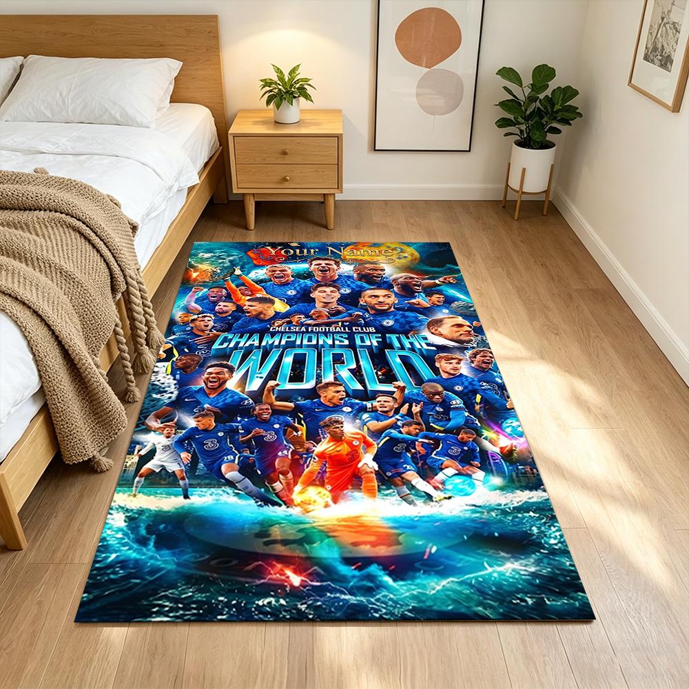 Chelsea Fc Football Player Personalized Text Floor Mat Suitable for Dining Room Bedrooms Hallway Kitchen Antislip Carpet Office home decor