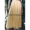 Spring New Women's Clothing Long Asymmetric Hem Mid-Waist Wrinkle Effect Skirt 4786099