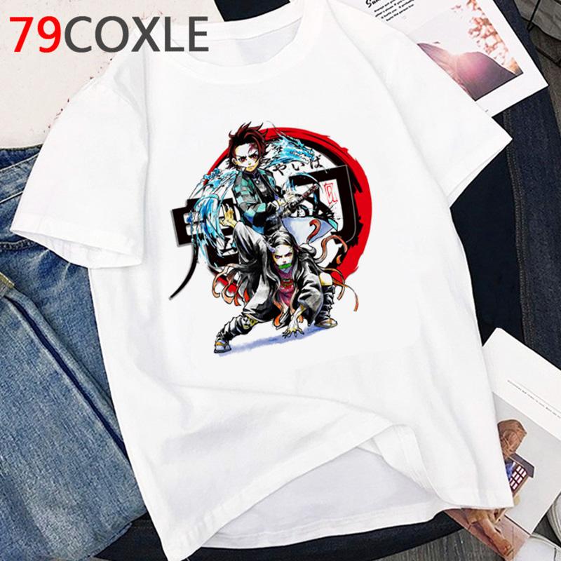 2023 Kawaii Japanese Anime Kimetsu No Yaiba T Shirt Cartoon Demon Slayer Tshirt Cool Demon Blade Graphic T-Shirt Unisex Female