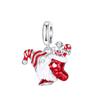 Original 925 Silver Panda Praying Angel Charm Bead CZ Zircon Evil Eye Pendant Gift Fit Bracelet Jewelry DIY Marking