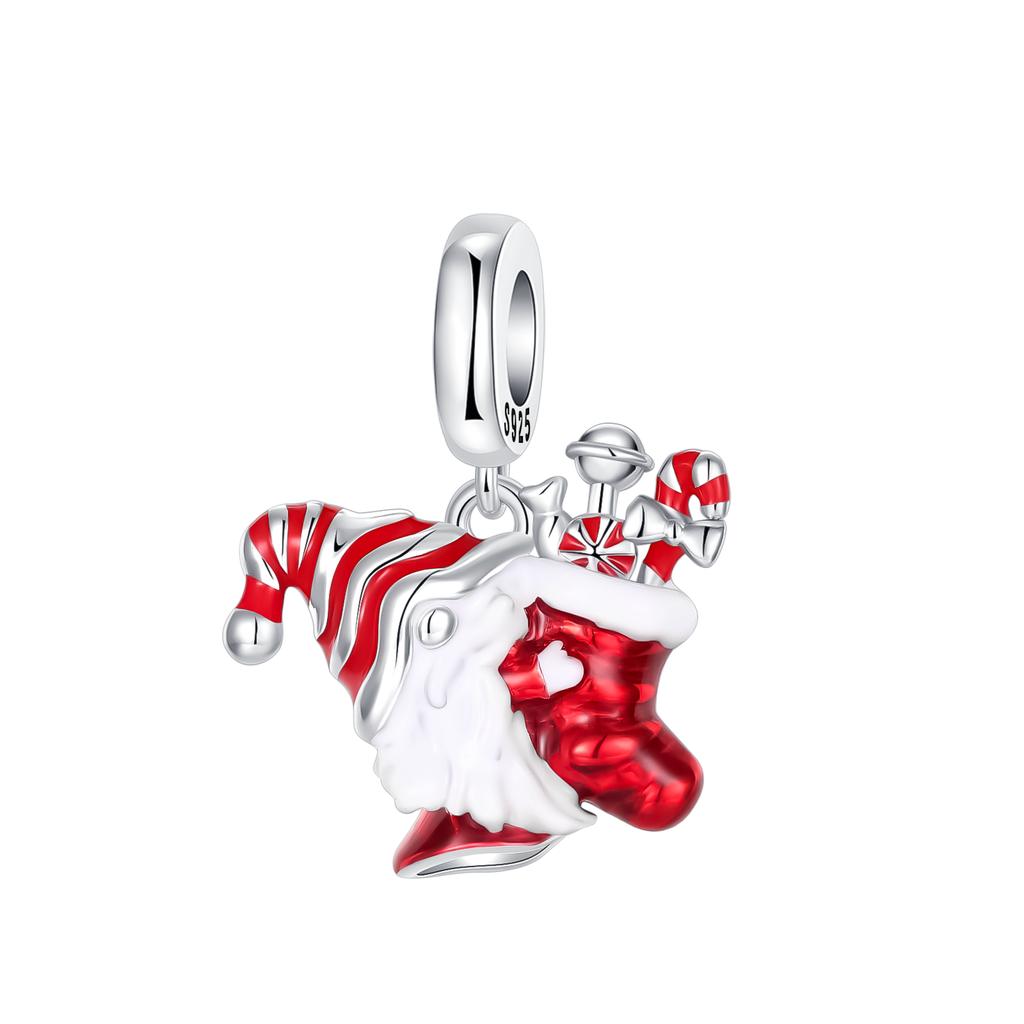 Original 925 Silver Panda Praying Angel Charm Bead CZ Zircon Evil Eye Pendant Gift Fit Bracelet Jewelry DIY Marking