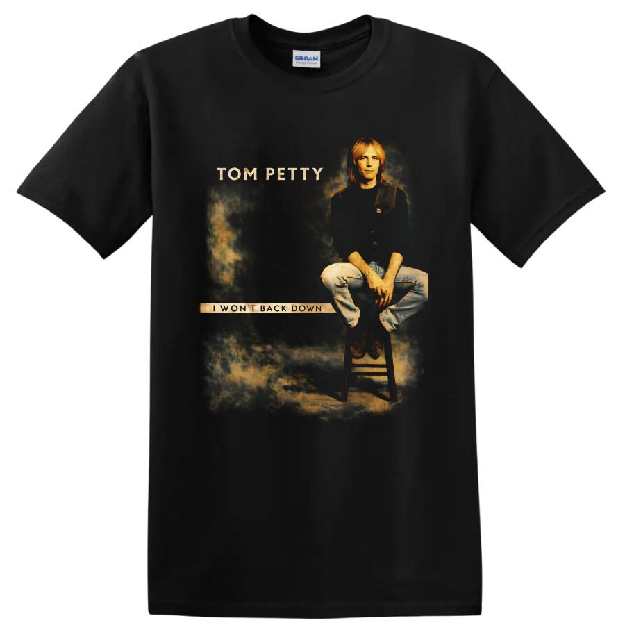 Футболка Tom Petty I Wont Back Down Винтажная Графическая футболка Рок-музыка Подарок на концерт