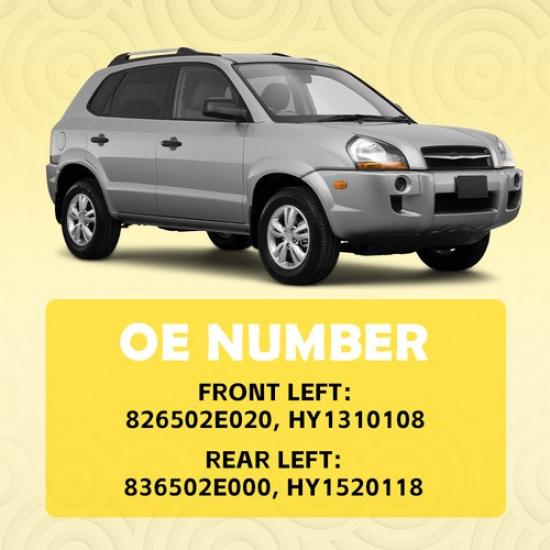 2X Наружная ручка двери задняя и передняя для Hyundai Tucson 2005-2009 Левая водительская EXV