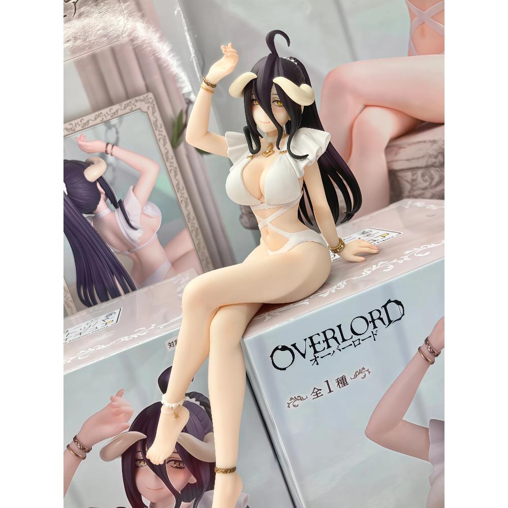 beautiful girl Swimsuit Albedo Peripheral figurine model table decoration, birthday gift, trendy toy scene decoration, car