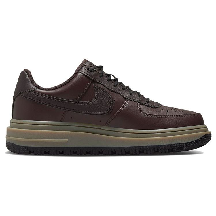 Nike Air Force 1 Luxe Brown Basalt Мужские кроссовки Black Gum-Dark Brown DN2451-200