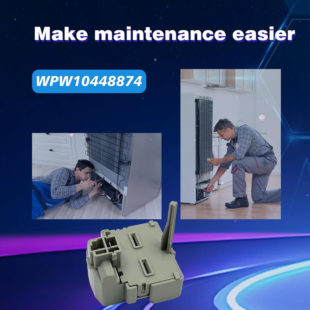 W10448874 Refrigerator Start Device Relay | Replacement Part Compatible With WPW10448874