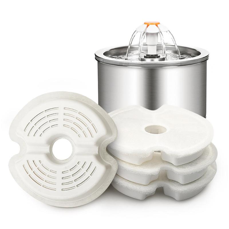 Сменный фильтр с активированным углем для кошачьего питьевого фонтанчика, круглый фильтр для дозатора воды для домашних животных