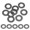 PATIKIL M14 Flat Washers, Stainless Steel, 14-Piece Set, M14x28x1.2mm, 304 Stainless Steel, Black, for Car, Furniture, and Machine Repairs