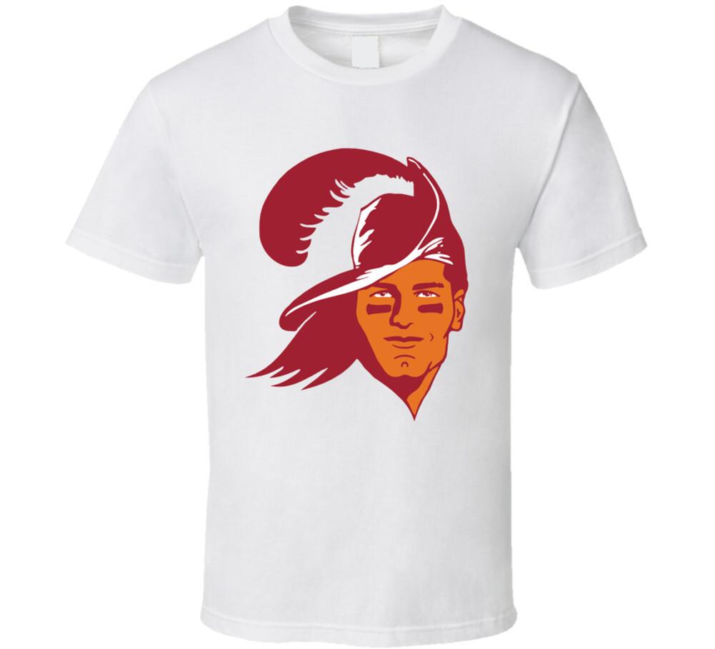 Tom Brady Bucc Pirate Hat Brett Favre Tampa Bay Football T Shirt Mens Womens Tees Top