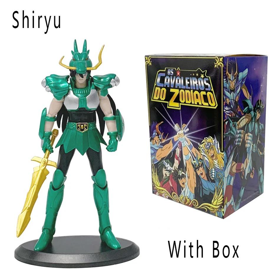 19Cm Anime Figure Phoenix Ikki Hyoga Seiya Shiryu Standing Armor Model Children'S Toys Pvc Box Desktop Collection Decoration