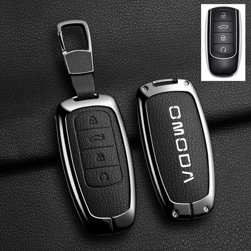 Кожаный чехол-брелок из цинкового сплава для автомобильного ключа, Для Chery Omoda C5 E5 C9 5 9 Ev Phev 7 8 Pro Plus, Защитная сумка-брелок, Автоаксессуары