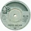 7-дюймовая пластинка SLIK - Forever And Ever BELL1464 Bell Records 1975 UK Рок Б/У