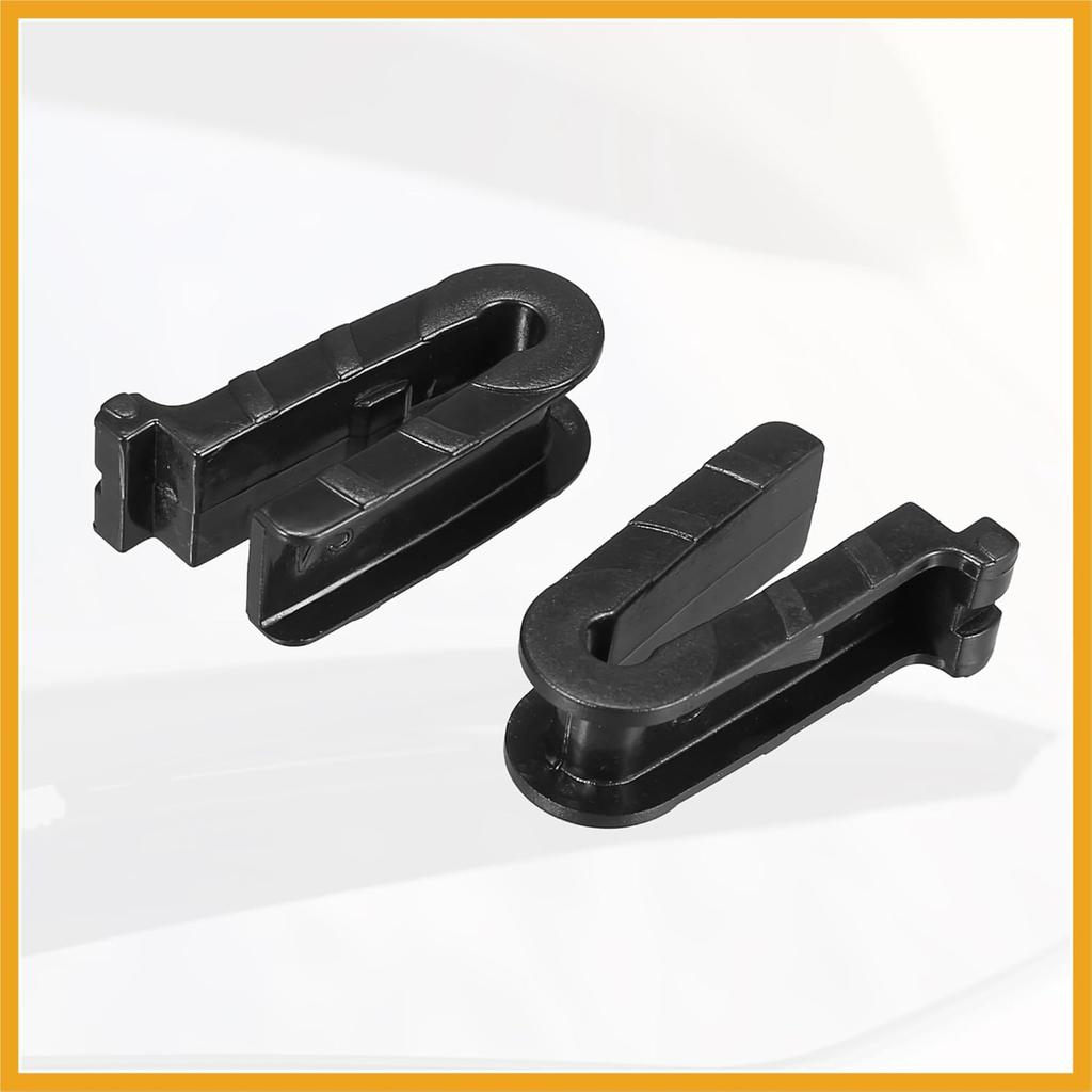 Universal Front Wiper Blade Arm Adapter Clip J Hook Type C - Pack of 4 Black Replacement