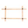Wooden Embroidery Frame Rectangle Adjustable for Display 60x100cm Craft Sewing Accessory