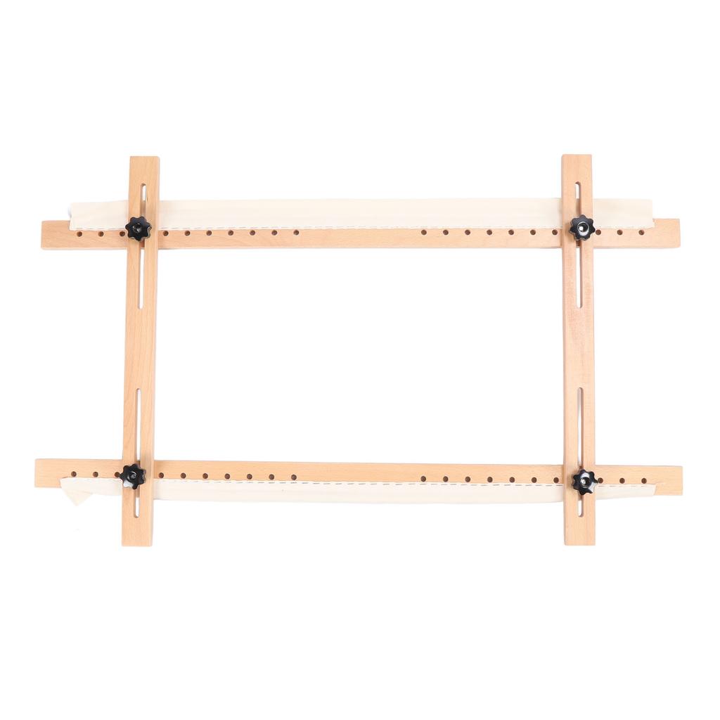 Wooden Embroidery Frame Rectangle Adjustable for Display 60x100cm Craft Sewing Accessory