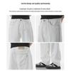 Mark Fairwhale Men's White Loose Straight-Leg Jeans