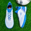 32-47 Kids Football Boots Rubber Soft Sole Short Nails Artificial Turf Leather Youth Kids Football Shoes Men's Sports Large Size Football Shoes