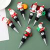 Leak-proof Christmas Wine Stopper Food Grade Creative Cartoon Fresh-keeping Santa Claus Wine Bottle Plug Party Supplies