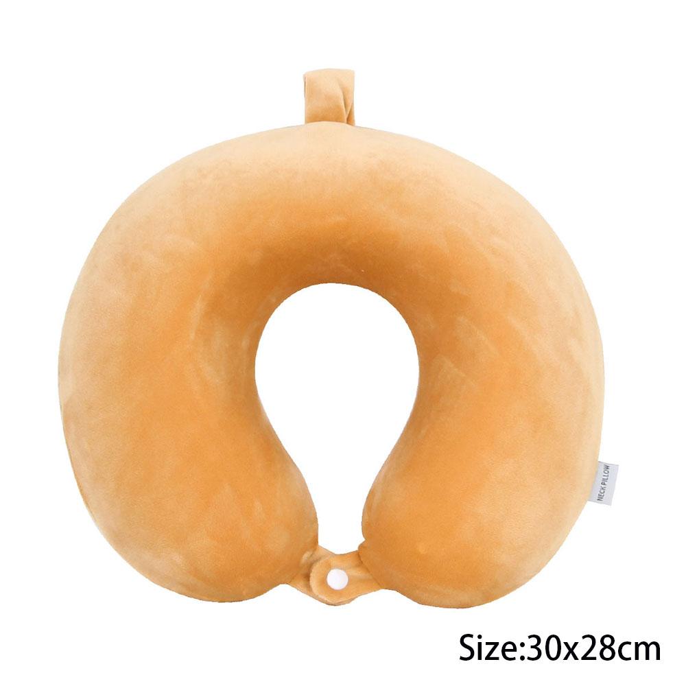 Polyester Solid Color Memory Foam Memory Pillow Ushaped Pillow Soft Comfortable Travel Neck Office Nap Pillow Memory Foam Pillow
