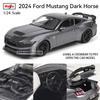 Майсто 1:24 2024 Ford Mustang Dark Horse литой автомобильный модельный ремесленный декор коллекция игрушечные инструменты подарочные модели