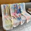 Spring and Summer New Women's Thin Linen 130 Square Scarves, Colored Scarves, High-end Shawls Outside for Travel Photos